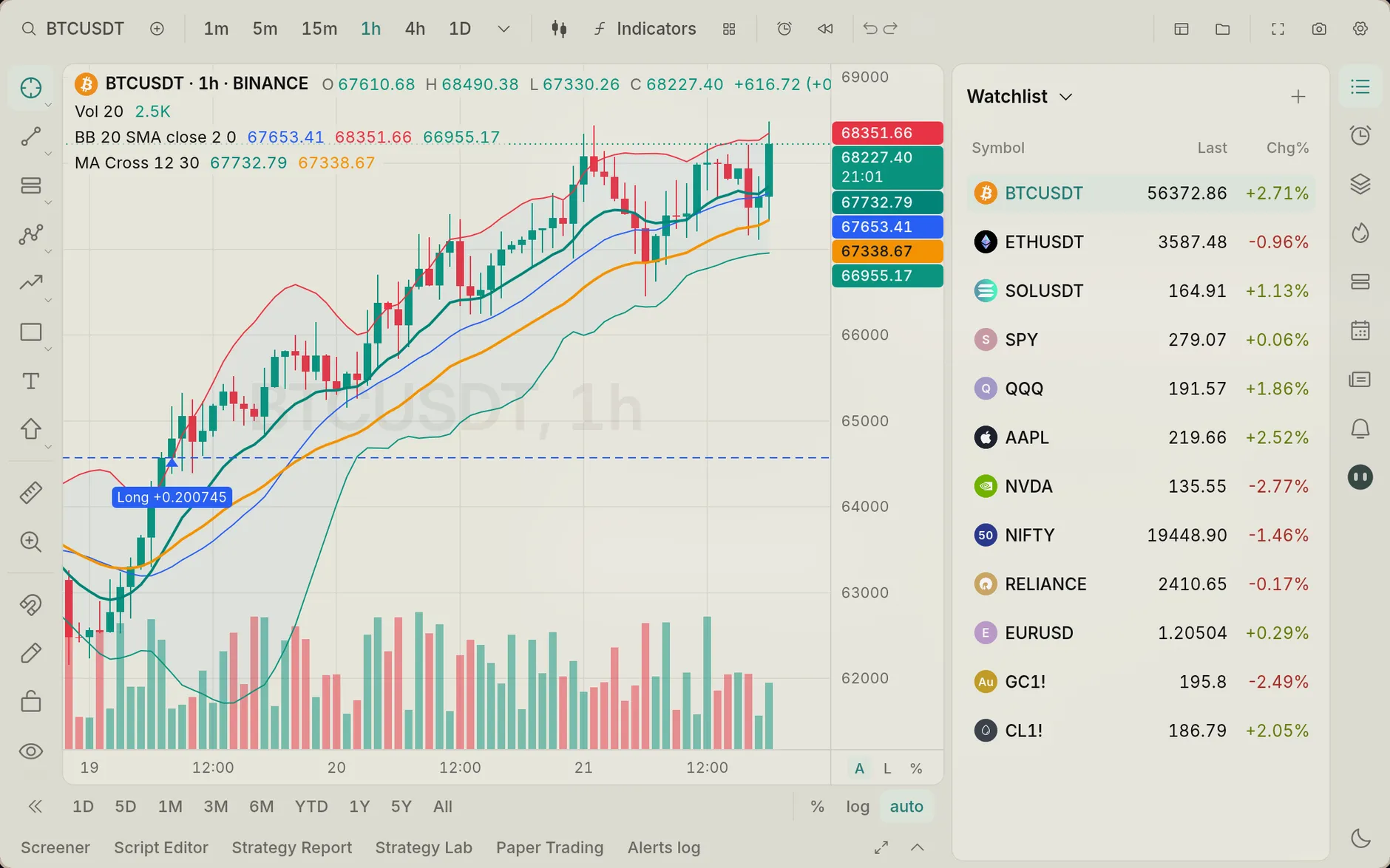 Opentern in the Flexoki theme