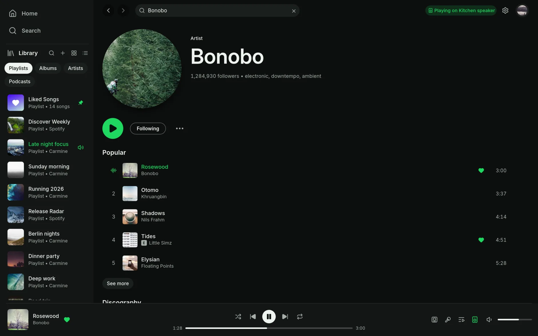 An artist's page
