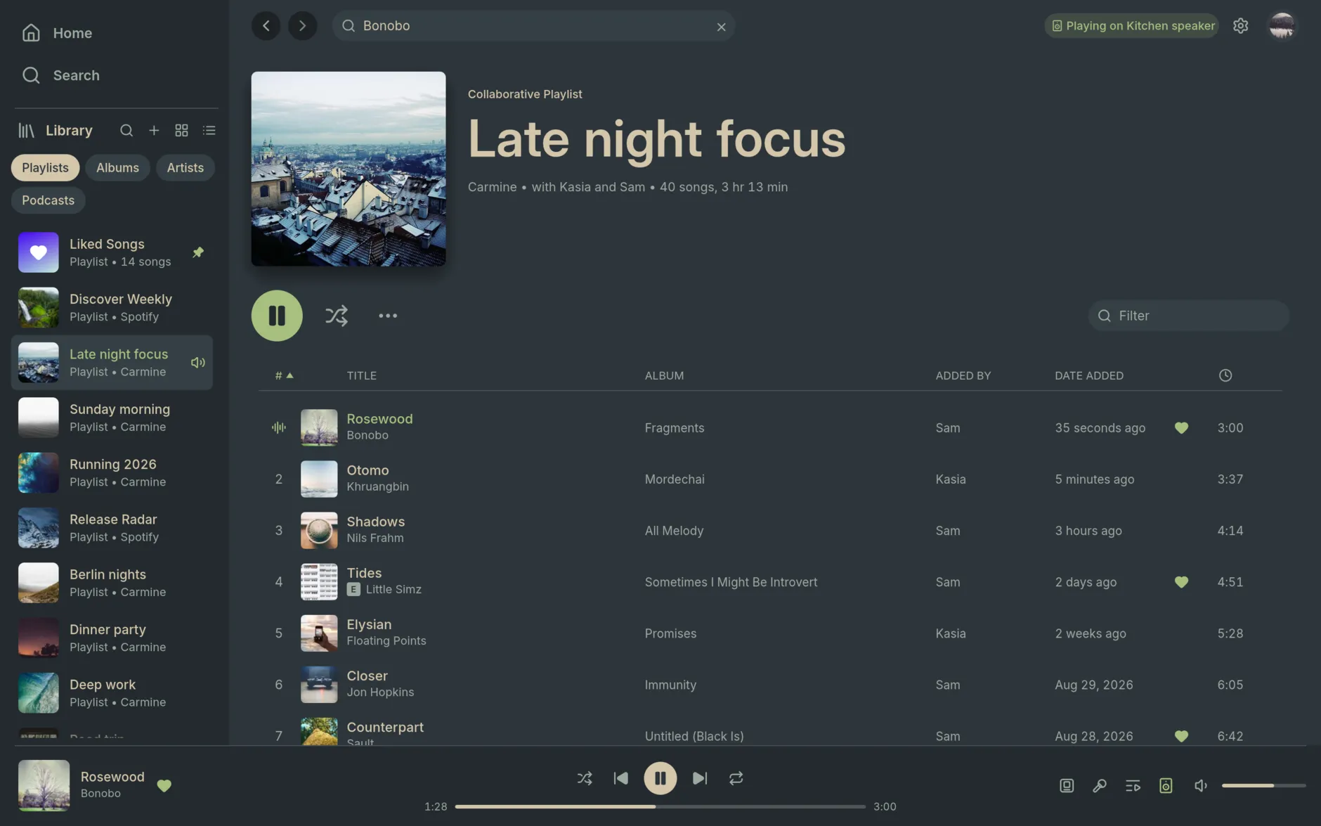Spotsie in the Everforest theme